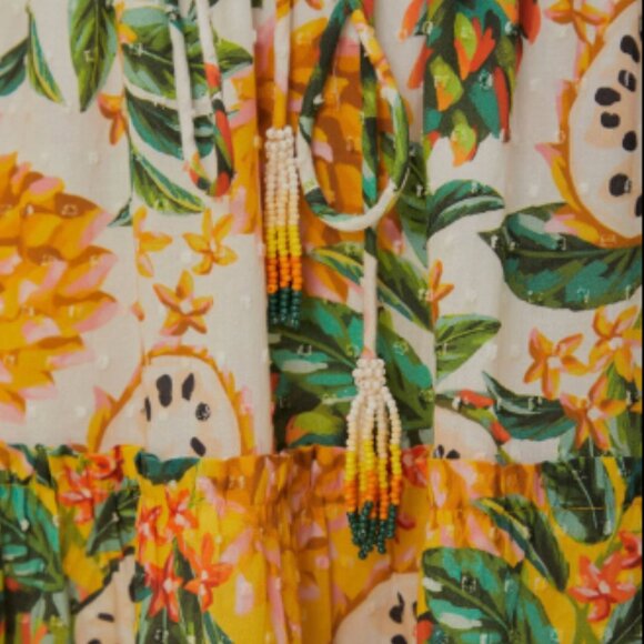 Brand New Farm Rio Mixed Biriba Maxi Skirt - Picture 9 of 12